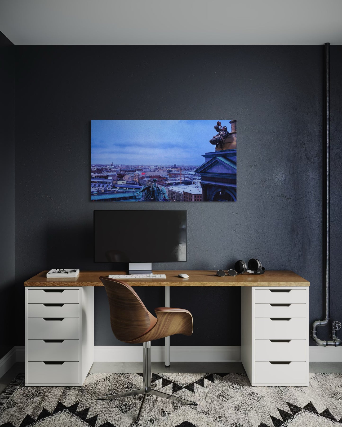 Landscape Venom Over the City – Surreal St. Petersburg Skyline Art Print. Museum-Quality Matte Paper Poster