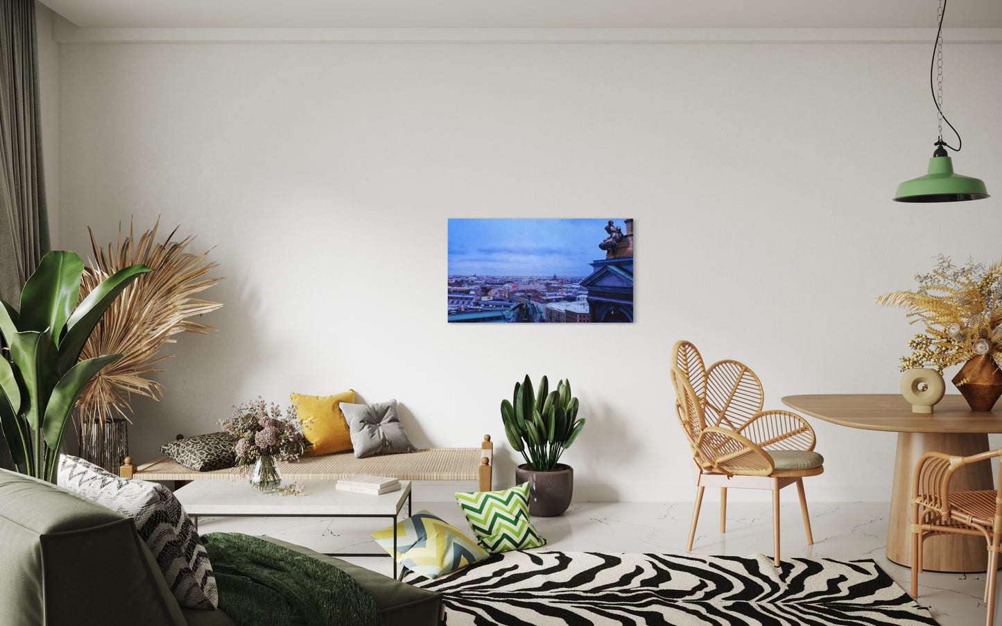 Landscape Venom Over the City – Surreal St. Petersburg Skyline Art Print. Museum-Quality Matte Paper Poster