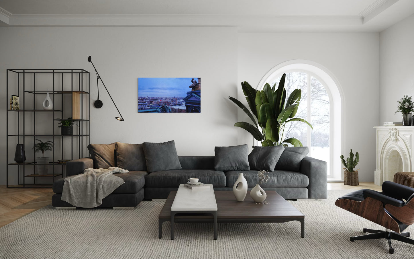 Landscape Venom Over the City – Surreal St. Petersburg Skyline Art Print. Museum-Quality Matte Paper Poster