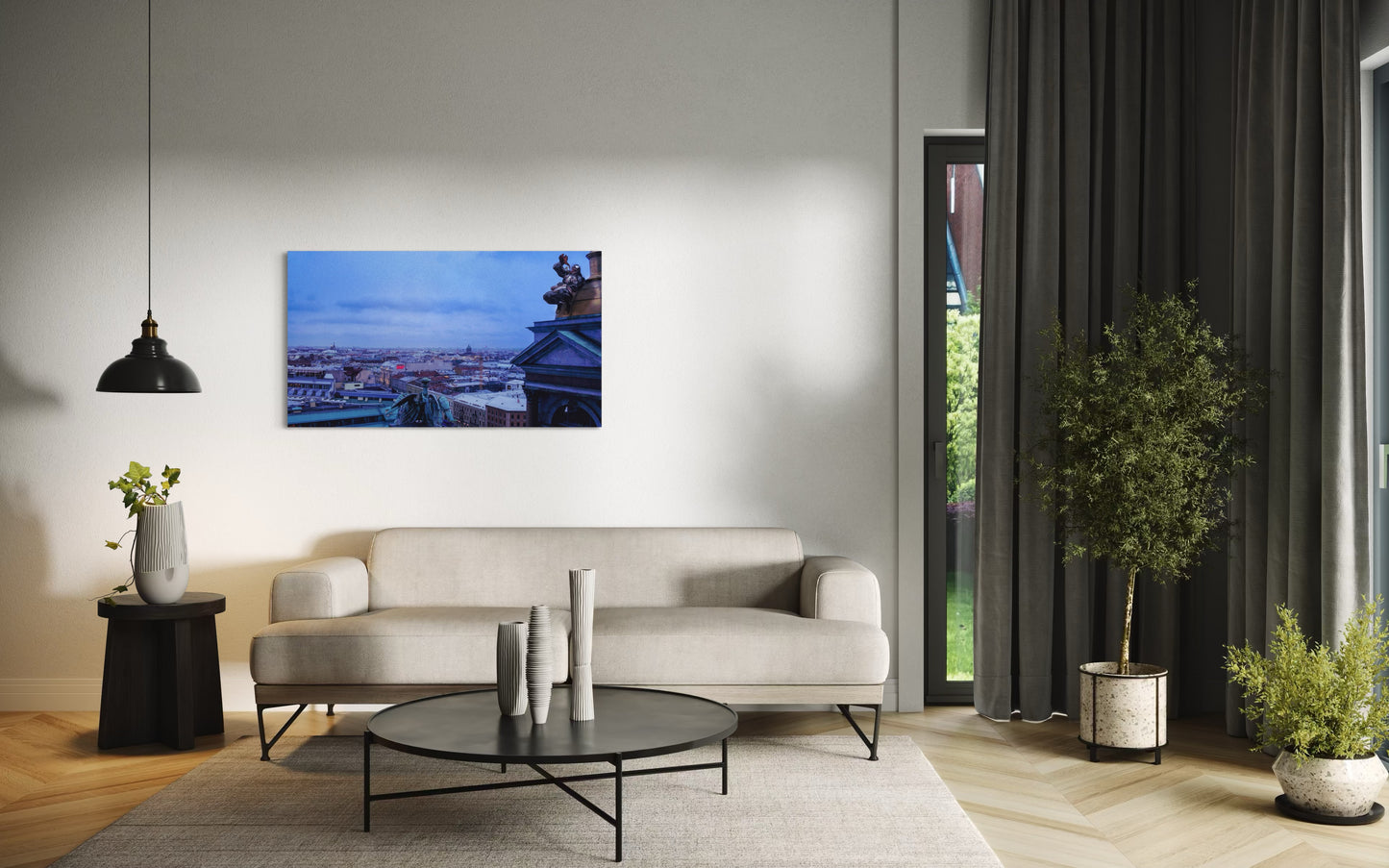 Landscape Venom Over the City – Surreal St. Petersburg Skyline Art Print. Museum-Quality Matte Paper Poster