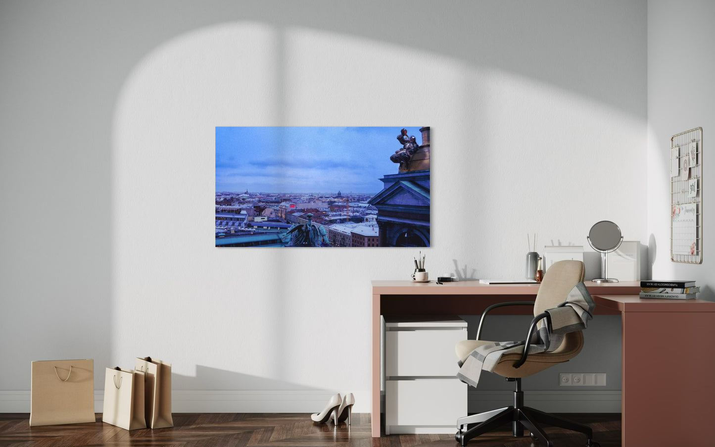 Landscape Venom Over the City – Surreal St. Petersburg Skyline Art Print. Museum-Quality Matte Paper Poster