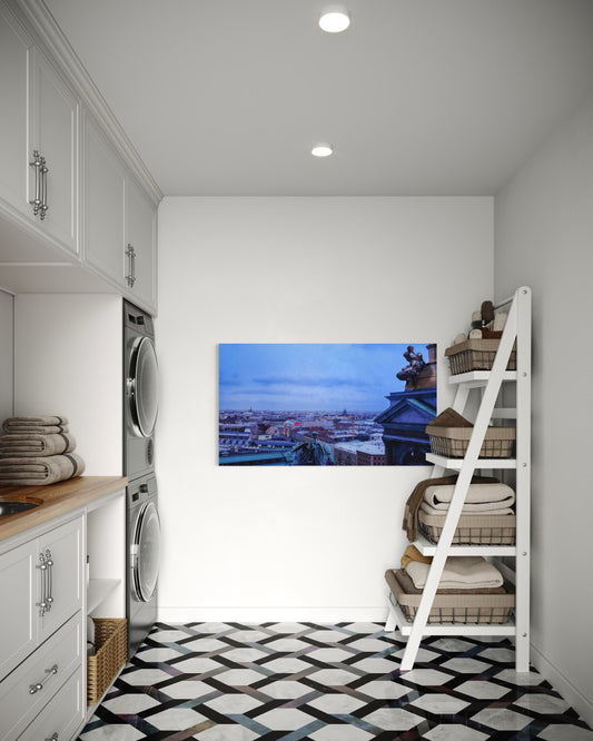 Landscape Venom Over the City – Surreal St. Petersburg Skyline Art Print. Museum-Quality Matte Paper Poster