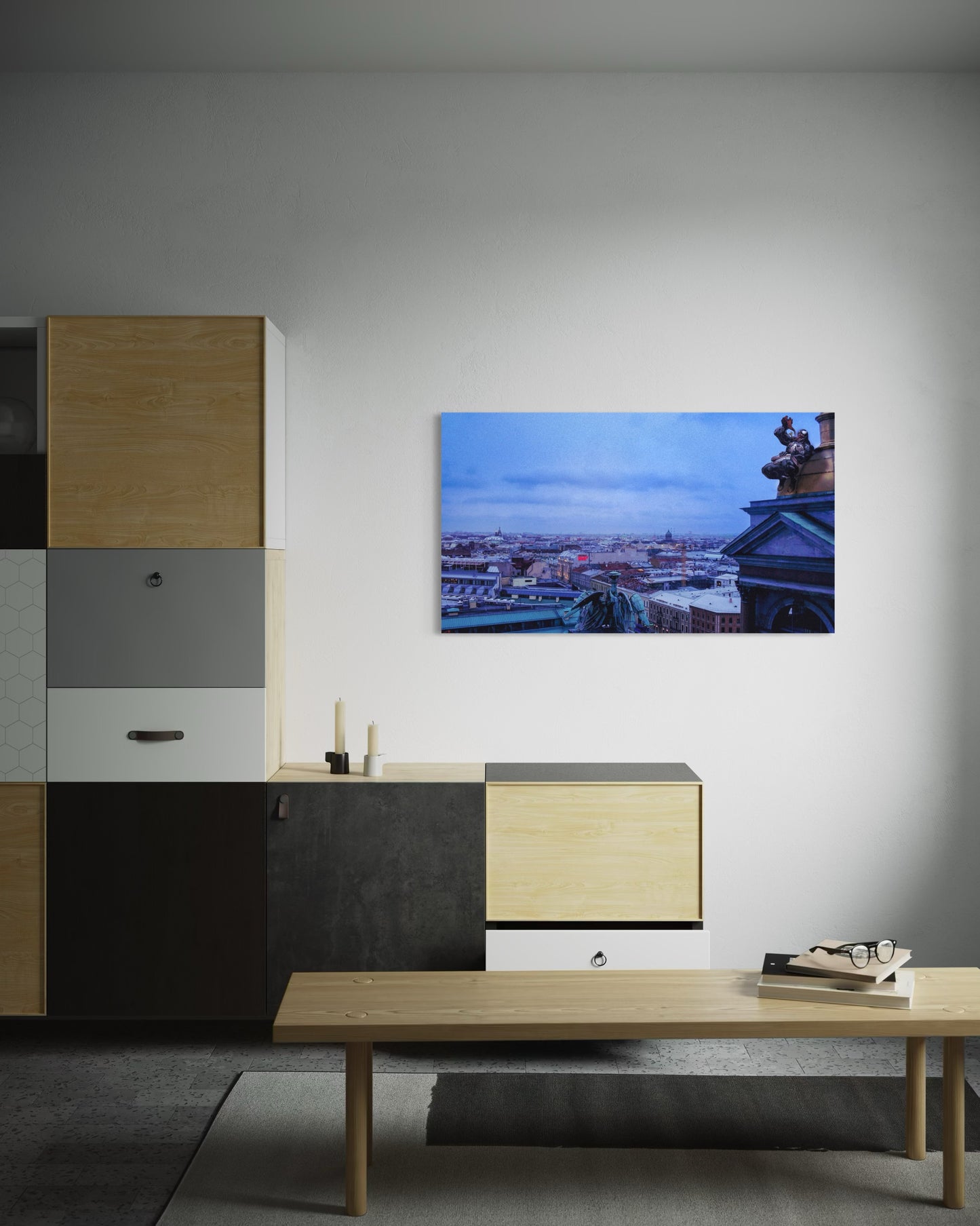 Landscape Venom Over the City – Surreal St. Petersburg Skyline Art Print. Museum-Quality Matte Paper Poster