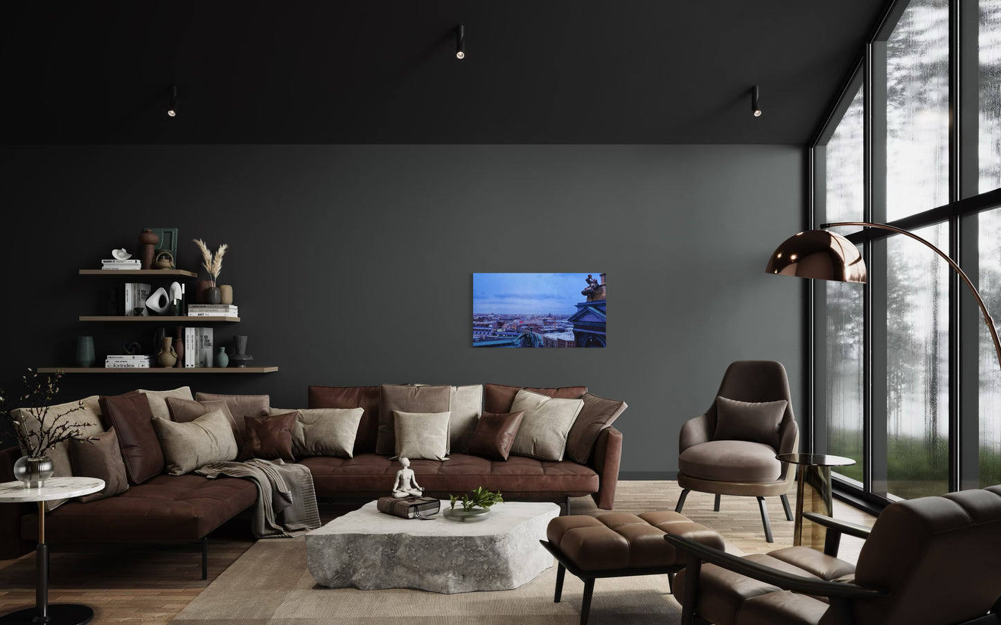 Landscape Venom Over the City – Surreal St. Petersburg Skyline Art Print. Museum-Quality Matte Paper Poster