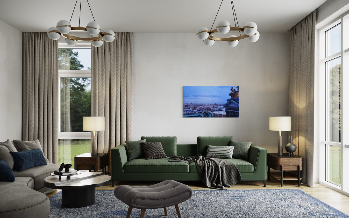 Landscape Venom Over the City – Surreal St. Petersburg Skyline Art Print. Museum-Quality Matte Paper Poster