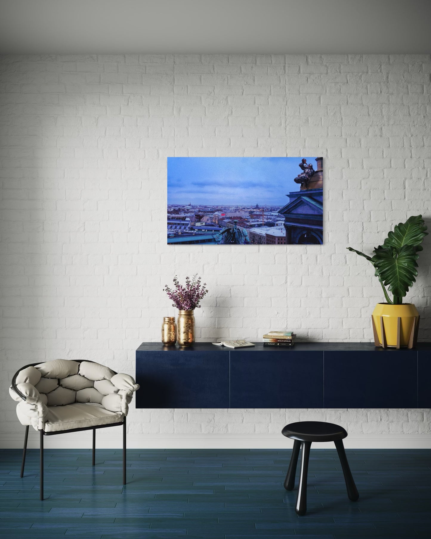 Landscape Venom Over the City – Surreal St. Petersburg Skyline Art Print. Museum-Quality Matte Paper Poster