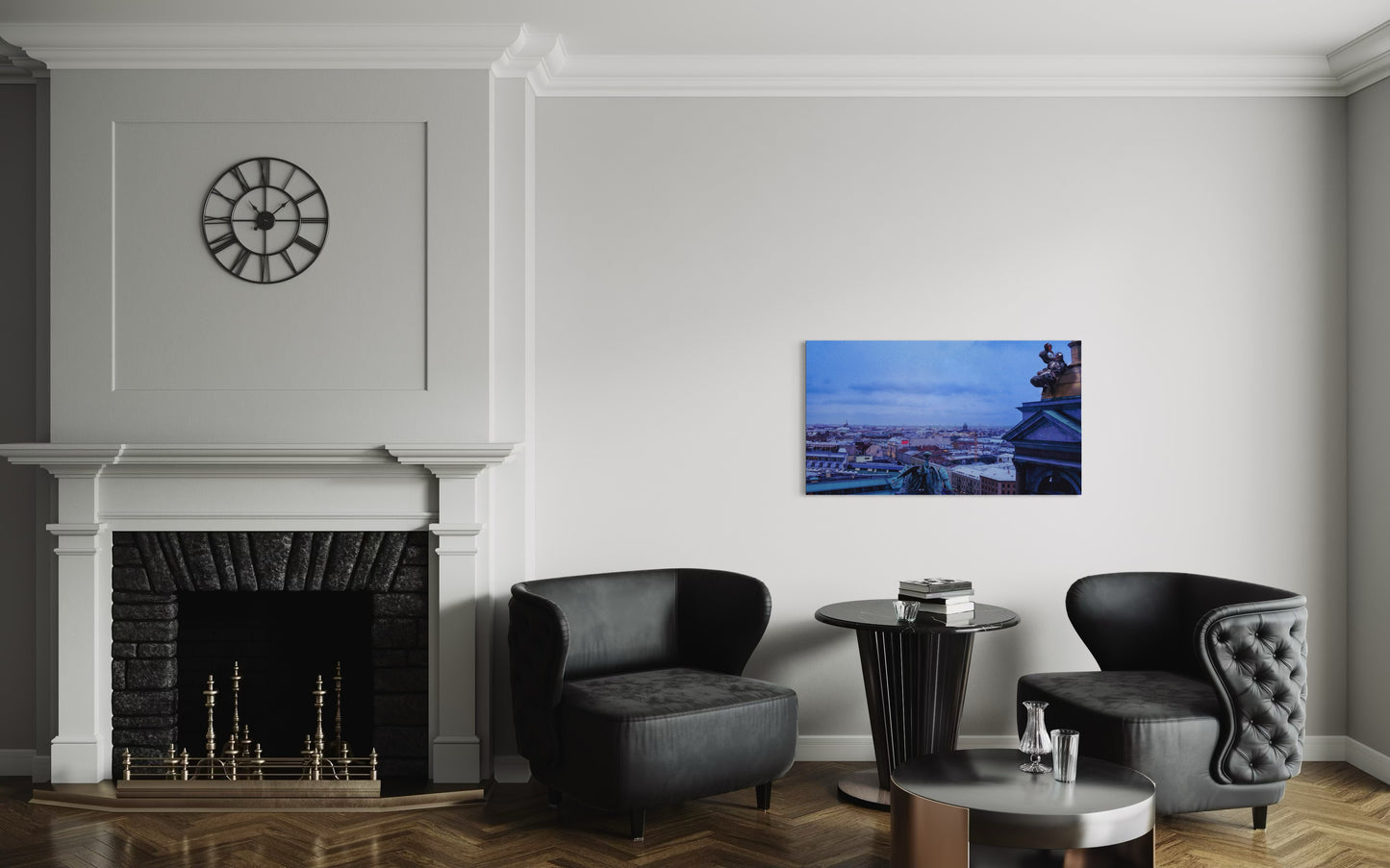 Landscape Venom Over the City – Surreal St. Petersburg Skyline Art Print. Museum-Quality Matte Paper Poster