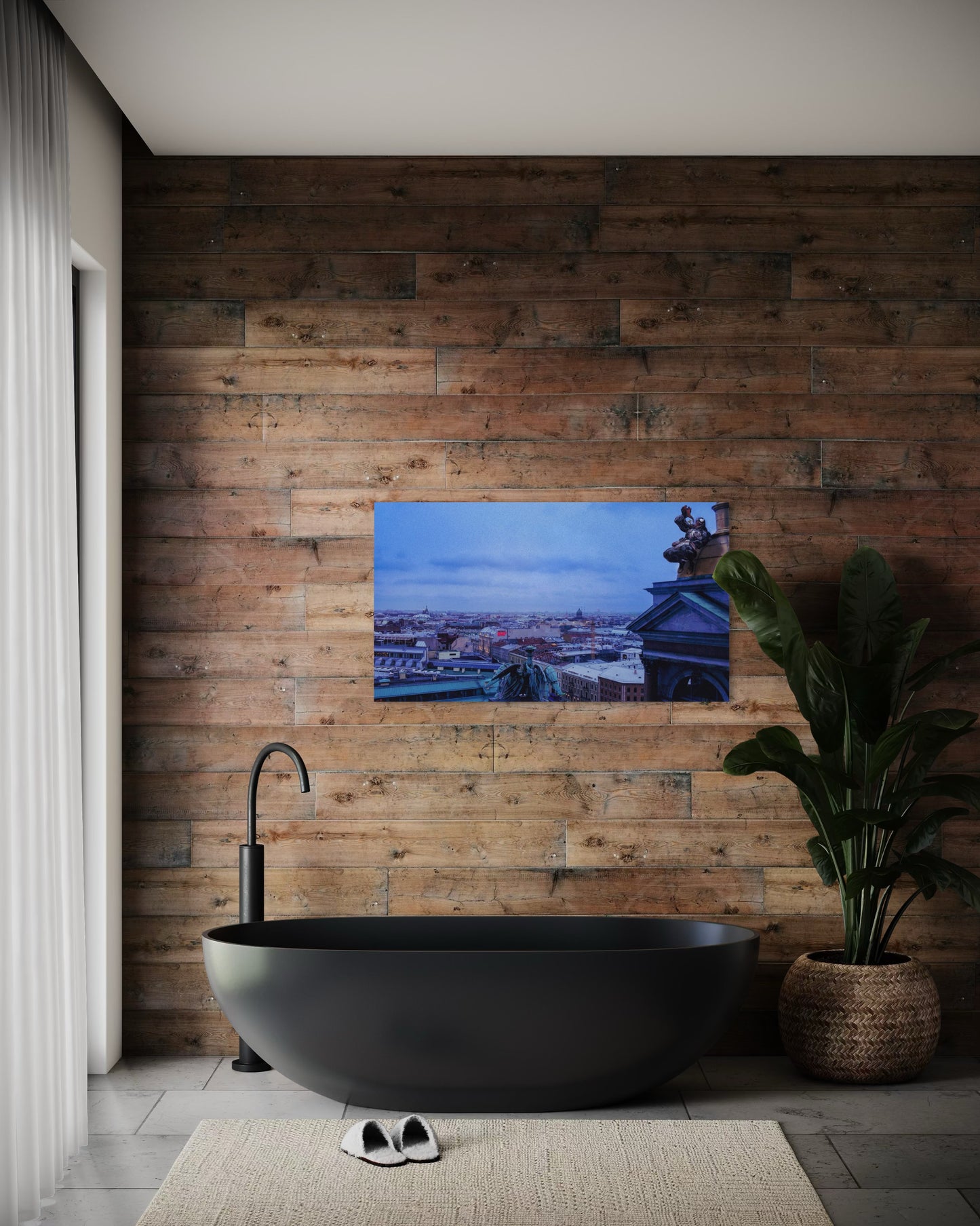 Landscape Venom Over the City – Surreal St. Petersburg Skyline Art Print. Museum-Quality Matte Paper Poster