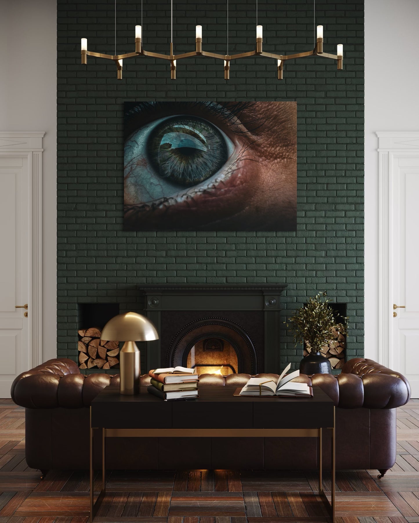 Eye Macro Photography Print: Surreal Portrait Art