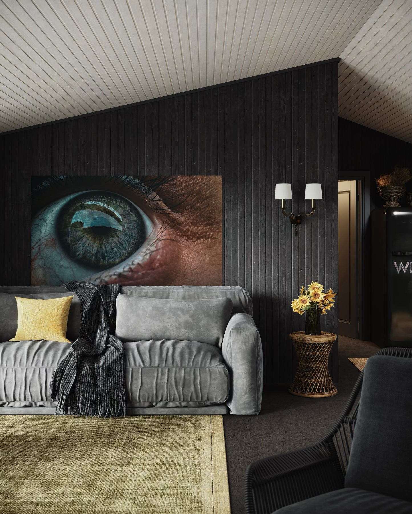 Eye Macro Photography Print: Surreal Portrait Art