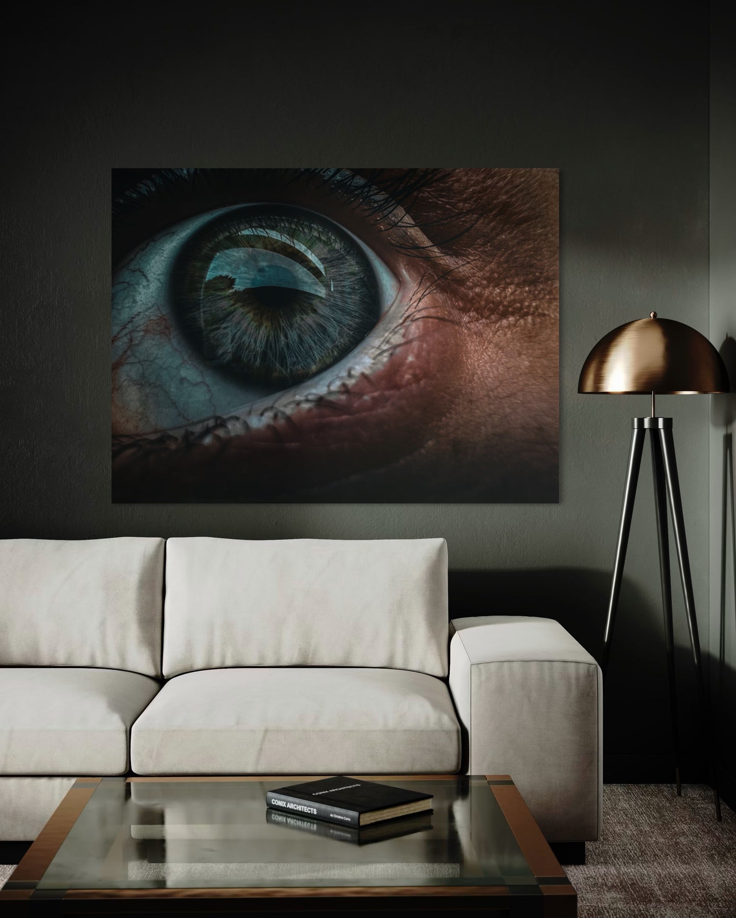 Eye Macro Photography Print: Surreal Portrait Art