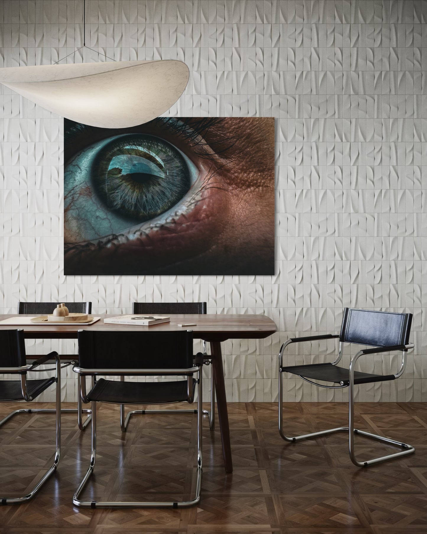 Eye Macro Photography Print: Surreal Portrait Art