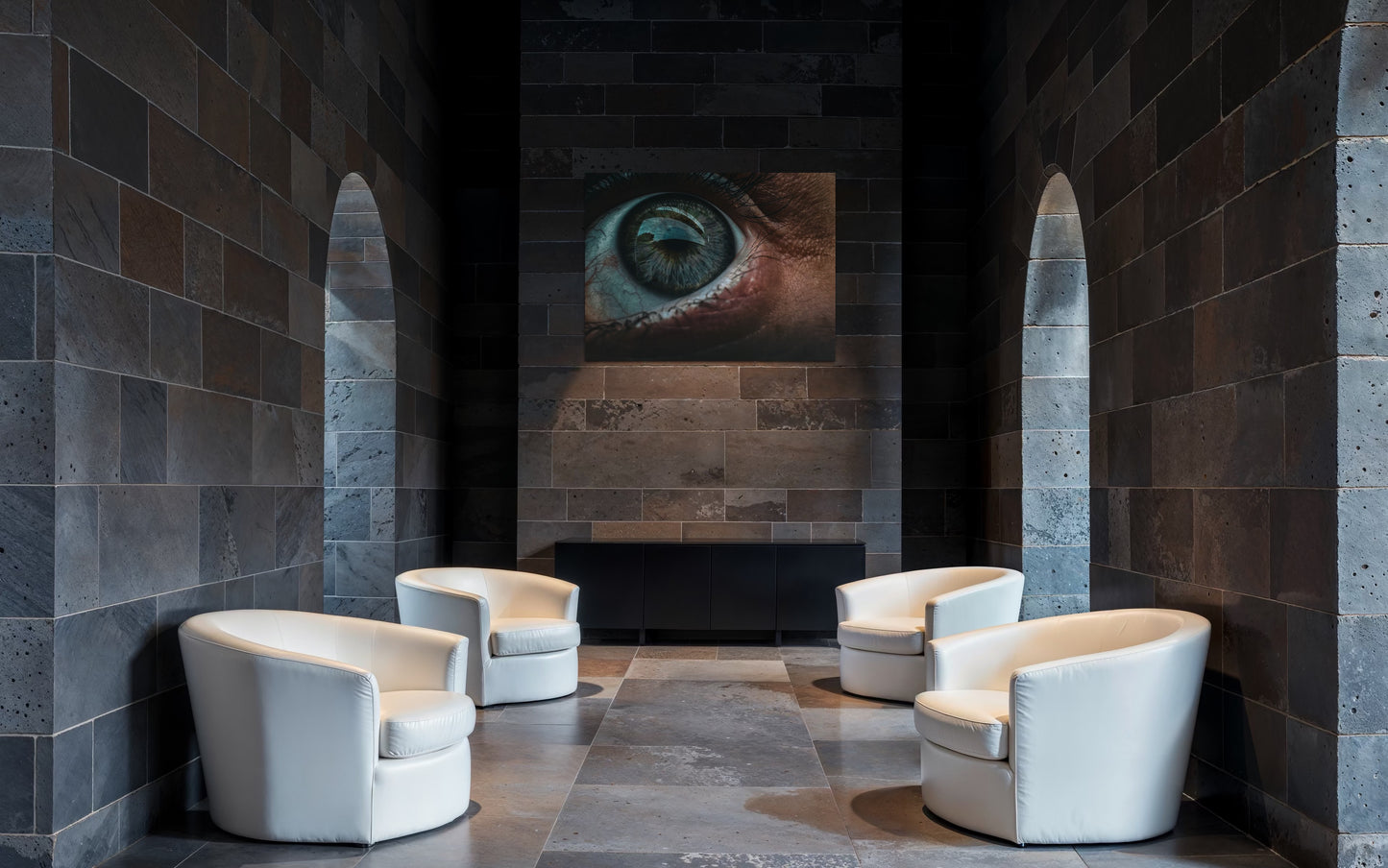 Eye Macro Photography Print: Surreal Portrait Art