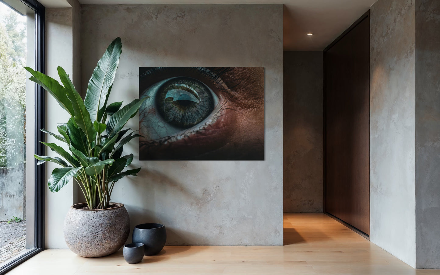 Eye Macro Photography Print: Surreal Portrait Art