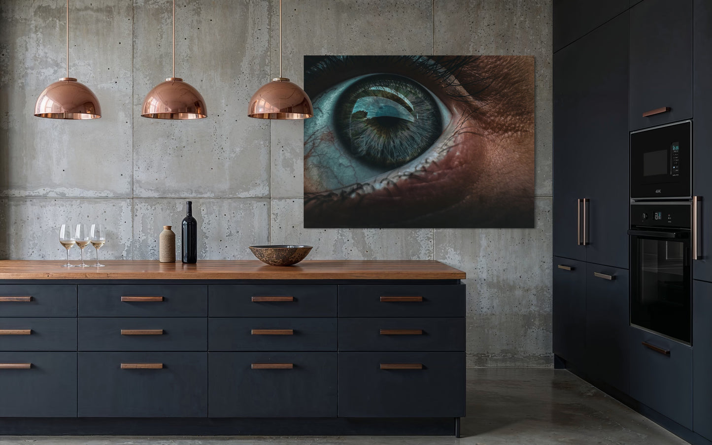 Eye Macro Photography Print: Surreal Portrait Art